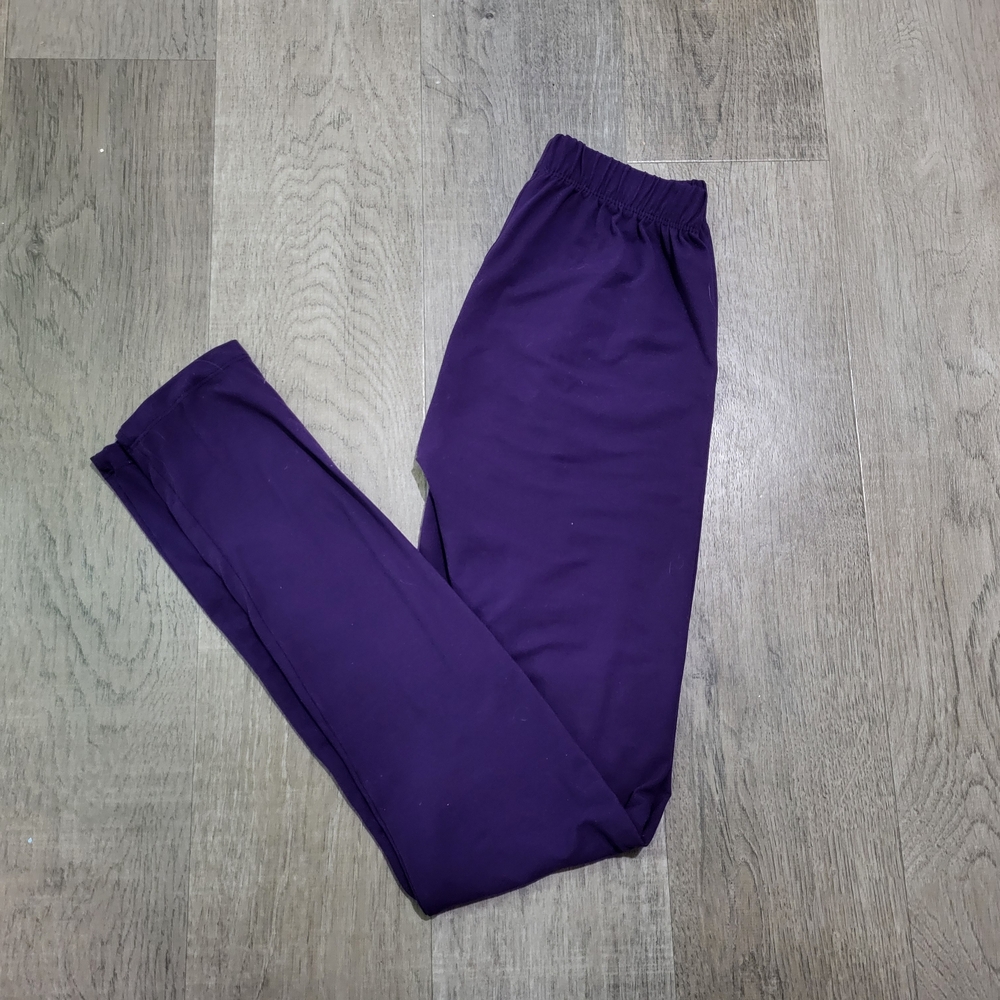 Purple Solid Leggings, Sweetlegs Petite 0-6, VGUC